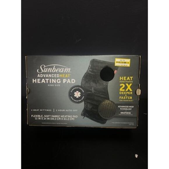 NEW- Sunbeam AdvancedHeat Heating Pad / King Size - Picture 1 of 2